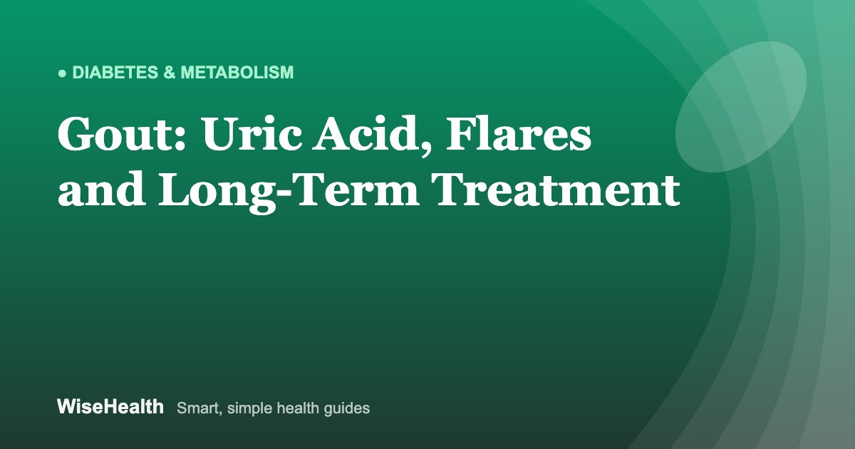 Gout: Uric Acid, Flares and Long-Term Treatment